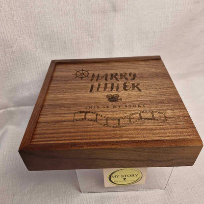 Large Wooden Keepsake box USB and DVD