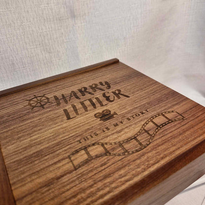 Large Wooden Keepsake box USB and DVD