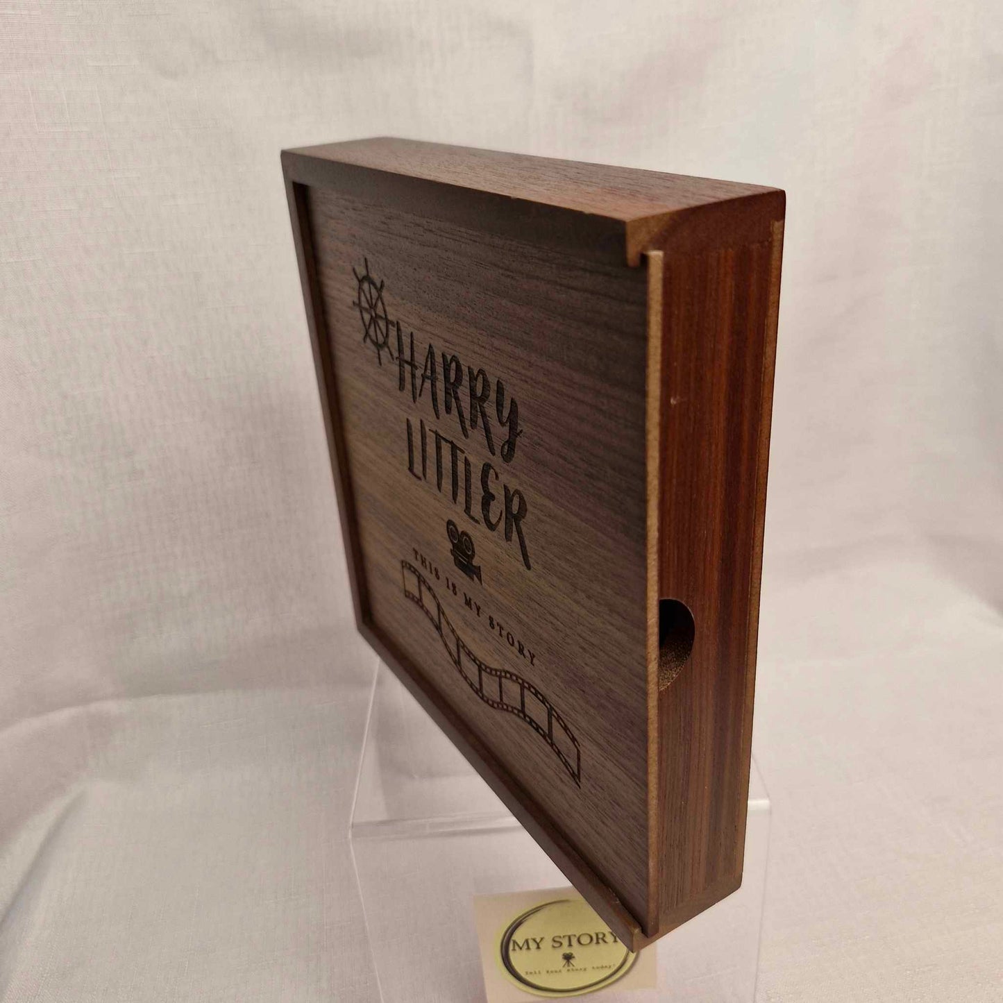 Large Wooden Keepsake box USB and DVD