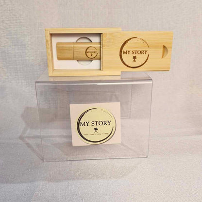 Mini Wooden Keepsake box and USB